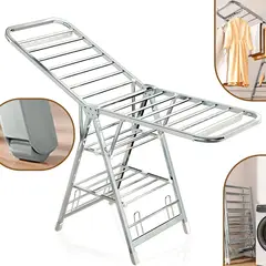 HOMEBRANDT - Tendedero Plegable Acero Inoxidable Premium De 180cm 50kg