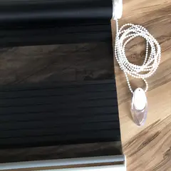 GENERICO - Cortina Persiana Roller Zebra Negra 80x200