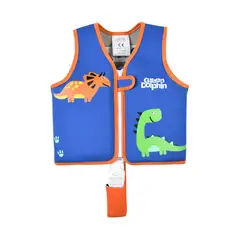 GREEN DOLPHIN - Chaleco Flotador Infantil Azul Pequeño 15 a 19 kg