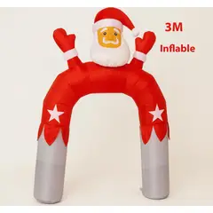 GENERICO - Arco de Viejo Pascuero Inflable 300 cm - Figuras Adornos de Navidad