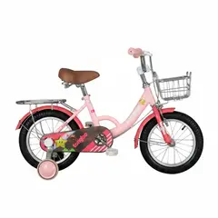 MUNDO ONLINE - Bicicleta Niña Infantil De Paseo Little Star Rueditas Aro 12