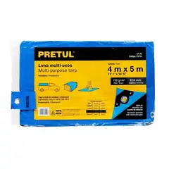 GENERICO - Lona carpa plegable Pretul 4x5m azulgris blackout
