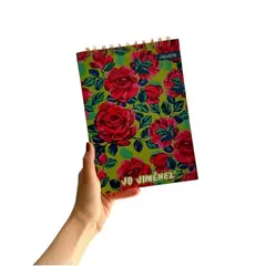 GENERICO - Cuaderno Dibujo Croquera 80 Hojas Pro Arte Jo Jimenez Rojo