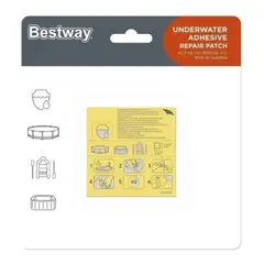 GENERICO - 10 Parches De Reparacion Bajo Agua Piscinas Estructurales