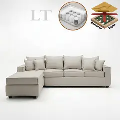 LIVINGYTERRAZAS CL - Sofá L Izquierda Homero BIG CHL 280x175 Paquetes Resortes Blanco Hueso