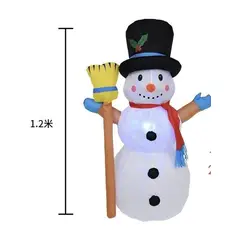 GENERICO - Muñeco de Nieve Inflable 12 metros - Figuras Adornos de Navidad