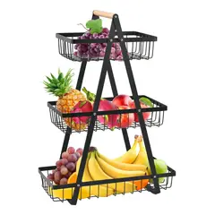 GENERICO - Organizador Frutero Metálico 3 Niveles