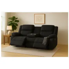 HOMER OUTDOOR - Sofa Reclinable 3 Cuerpo Reclinable porta vaso tela tecnica