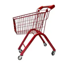 GENERICO - Carrito de Compras Rodantes para Niños Rojo Gms