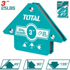 TOTAL TOOLS - Escuadra Magnetica 25 Lbs 3 Pulgada Para Soldar Total