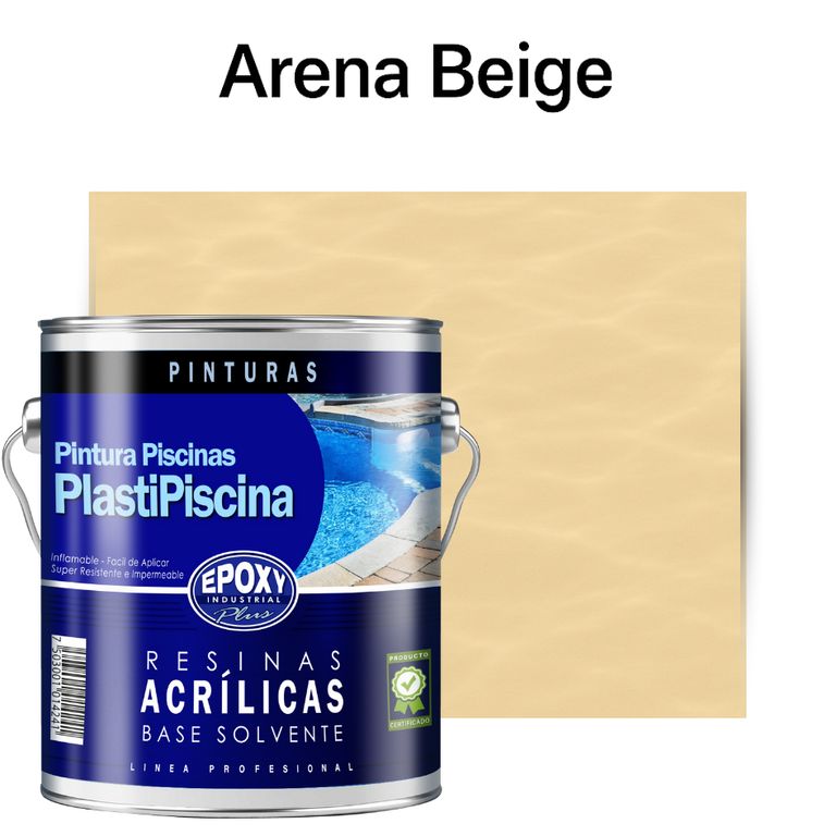 PINTURA PISCINA - PLASTIPISCINA - 4L TONO Arena beige