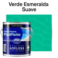 EPOXY - PINTURA PISCINA - PLASTIPISCINA - 4L TONO Verde Esmeralda
