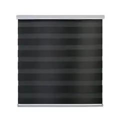 GUIZA - Cortina Roller Duo Zebra Día Y Noche Cenefa Pvc 160x200
