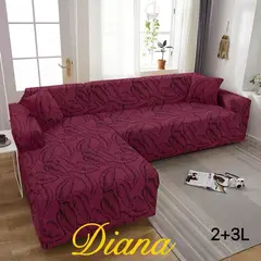 DIANA - FUNDAS SILLON ELASTIZADO TIPO L CON DISEÑO DE ARBOL BURDEO 3+2 CUERPO