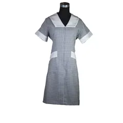 ECCLENAN - Delantal Asesora Del Hogar Tela Escocesa