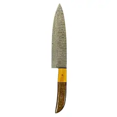 RAUKA - Cuchillo de Cocina Artesanal Acero Damasco 512 capas 30cm