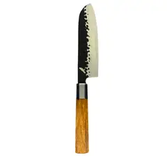 RAUKA - Cuchillo de Cocina Santoku Acero Inoxidable 32cm