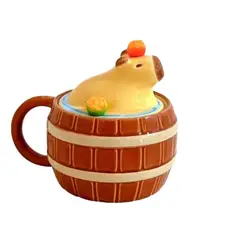 GENERICO - Taza Tazon Mug Capibara 3d Naranja