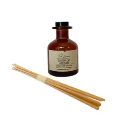 GENERICO - Difusor de Varillas Sándalo Ámbar - Armonía y Sofisticación Natural - 150 ml