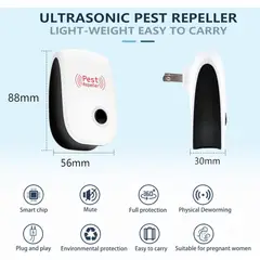 MOVI - REPELENTE ULTRASÓNICO ELÉCTRICO CONTRA RATAS MOSQUITOS Y PLAGAS