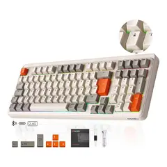 DAREU - Teclado Mecánico Gaming EK-98PRO 98% Bluetooth 2.4G Gasket Hot-Swap