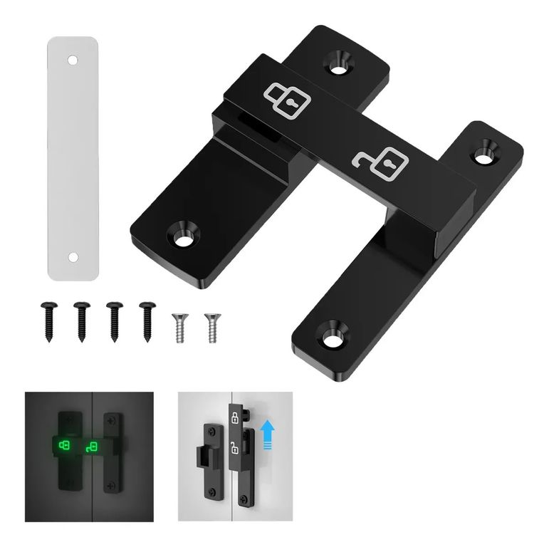 180° Antirrobo Enganche De Puerta Cerrojo Sin Taladrar