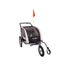 KIDSCOOL - Carro Jogger Baby Trailer Negro
