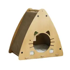 GENERICO - Rascadores Casa De Cartón Triangular Para Mascota Gatos