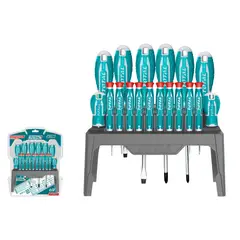 TOTAL TOOLS - Juego Destornillador 18 Piezas Total