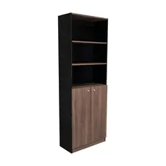 FMFURNITURE - Estante Organizador De Libros 2 Puertas 1806x628x299 Cm