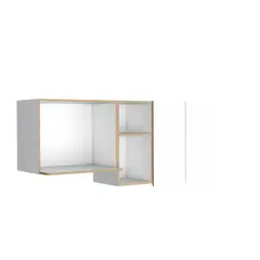 FMFURNITURE - Mueble Superior De Cocina 62x150x345 Cm Café Claro
