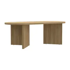 FMFURNITURE - Mesa De Centro Moderna Fm 42,2X120,2X52,7 Cm Café Claro