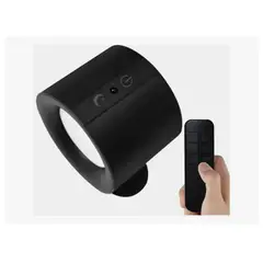 GENERICO - Aplique De Pared Recargable Con Doble Foco Y Control Negro