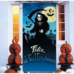 GENERICO - Funda De Puerta Halloween Elasticada Adorno De Halloween