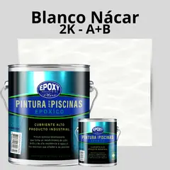 EPOXY - Pintura Epóxica 2K para Piscinas-2K A+B- GALON-BLANCO NACAR