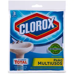 CLOROX - Paños multiusos antimicrobiano 3 unidades
