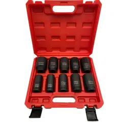 GENERICO - Set de Dados de Impacto Cuadrante 3/4" 10 Piezas CR – MO