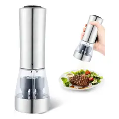 GENERICO - Molinillo Eléctrico Doble 2 en 1 de Acero Inoxidable