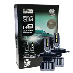 KOBO - Kit Ampolletas Turbo Led Ultra Slim H4 30000lm Iron Dakar