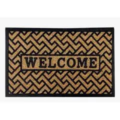 GENERICO - Alfombra para Entradas de Mimbre Welcome 75x45