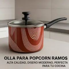 GENERICO - Olla de Cabritas de Aluminio 45L Pop Corn ROJO