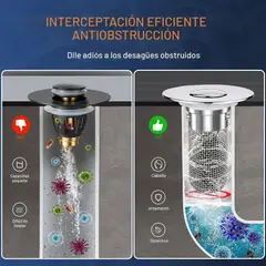 MOVI - PACK 2 FILTROS PARA DRENAJE DE BAÑO/COCINA