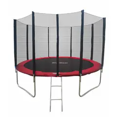 KIDSCOOL - Cama Elastica Roja 12 Pies C/Escalera