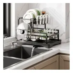 GENERICO - Escurridor Secador de Loza y Platos de 2 Niveles