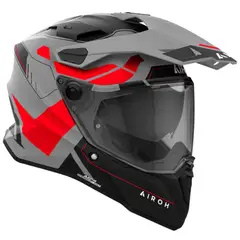 AIROH - Casco De Moto Commander 2 Reveal Rojo Fluor Mate