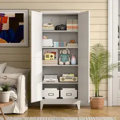 GENERICO - Gabinete alto blanco 5 niveles YXG-05