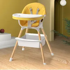OASIS - Silla De Comer 2 Alturas Grano De Madera Varios Amarillo