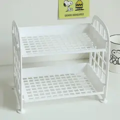 HOMESTAR - Estantería Organizador 2 Niveles Blanco