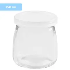 GENERICO - Pack De 6 Frascos De Vidrio Con Tapa Plástica de 160ml