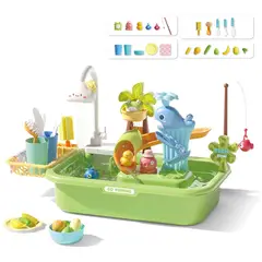 TOY PLUS - Juego De Pesca Y Baño Con Agua Set Interactivo Infantil